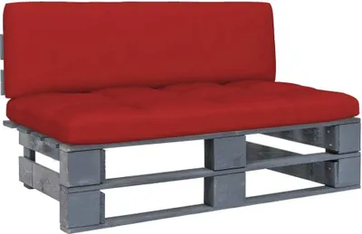Produktbild von Outdoor-Mittelsofa Paletten Imprägniertes Kiefernholz Grau