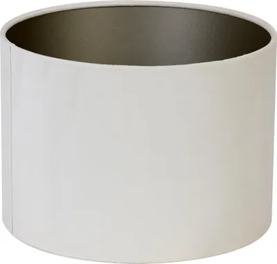Produktbild von Lampenschirm Zylinder in Velours Creme weiß für Tischleuchte Tischlampe 30-30-21
