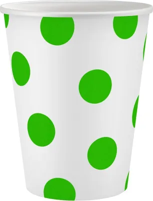 Produktbild von Papierbecher Pistazien-Punkte 250 ml