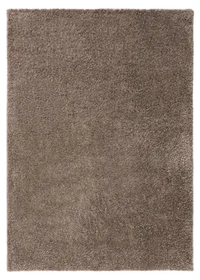 Produktbild von Waschbarer Hochflorteppich Soho Taupe 240x340 cm Wohnzimmer Rechteckig Rutschfest Waschbar Hochflor benuta Flauschig Plüsch Shaggy Weich