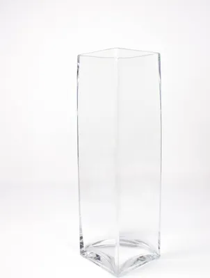 Produktbild von INNA-Glas Kastenvase - Säulenvase Jack aus Glas, klar, 14x14x49cm - Bodenvase - Blumenvase