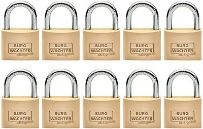 Produktbild von 10 x Burg Wächter Vorhangschloss Magno 400 E 40 in Gleichschliessend