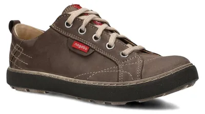 Produktbild von nagaba Halbschuhe Damen Lederschuhe Frauen Schnürschuhe, Olivgrün, 38