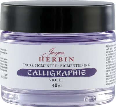 Produktbild von Jacques Herbin 3x Pigmentierte Kalligrafietine 40ml - Violett 11377T