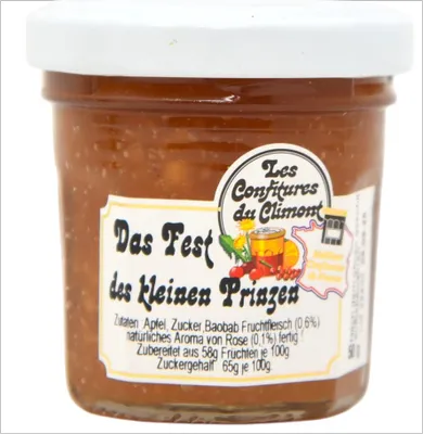 Produktbild von Les Confitures du Climont Le régal du Petit Prince: Apfel-Rose Fruchtaufstrich 50g