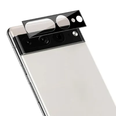 Produktbild von 1x Kamera 9H Panzerhartglas für Google Pixel 7 Pro 3D KLAR Schwarzes ECHTES TEMPERED Panzerglas Kameraglas Kamerhartglas Kameraschutzglas Schutzglas Schutzfolie Panzerfolie