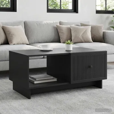 Obrázek produktu pro vidaXL Konferenční stolek černý 90 x 50 x 40 cm dřevotřísková deska