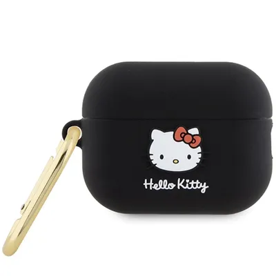 Produktbild von Hello Kitty Silicone 3D Kitty Head - Etui AirPods Pro 2 (czarny)