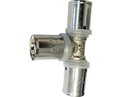 Obrázek produktu pro AL-PEX T-kus 16x16x16 - lisovací