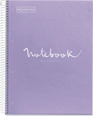 Produktbild von MIQUELRIUS Collegeblock "Notebook EMOTIONS" DIN A4 lila seyès 80 Blatt