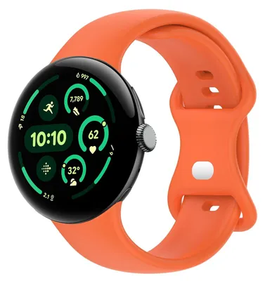 Image de Bracelet en silicone pour smartwatch Google Pixel Watch 4 / 3 45 mm avec boucle papillon