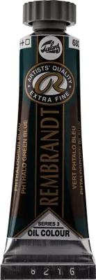Image de Rembrandt peinture à l'huile tube 15 ml vert phtalo bleuâtre 680