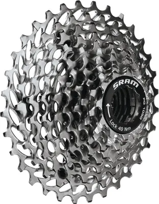 Produktbild von SRAM 00.2418.034.010 Zahnkranz-Kassette PG-1050, 10-fach (12-13-15-17-19-22-25-28-32-36), silber