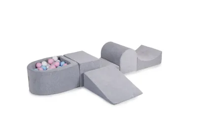Produktbild von Schaumstoff Bausteine Kinder mit Bällebad - Softbausteine Baby