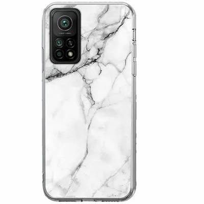 Produktbild von Wozinsky Marble Silikonhülle für Xiaomi Mi 10T/Mi 10T Pro - Weiß KP10081