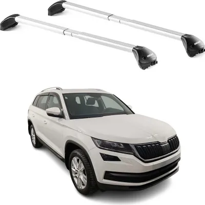 Produktbild von Dachträger Grundtäger für Skoda Kodiaq 2016-2024 5 tür 100kg Alu Silber 2x ABE