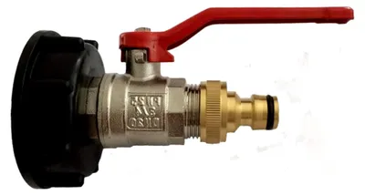 Produktbild von 3/4" IG IBC Container S60 mit Steckkupplung und 3/4" Kugelhahn