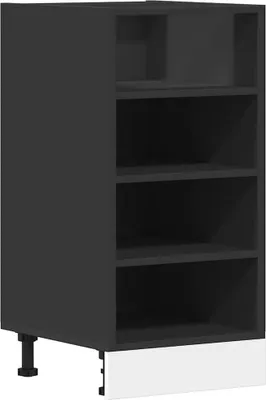 Image de Meuble bas "Riga" Noir 40 x 44,5 x 81,5 cm Bois d'ingénierie