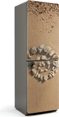 Produktbild von Natursteinspirale – Magnetische Kühlschrank Abdeckung – Dekorfolie magnetisch Küche – Kühlschrank Magnet Deko – selbstklebende Magnettafel – Magnetfolie für Kühlschranktür – 60x190 cm