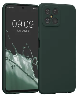 Produktbild von kwmobile Handyhülle für HONOR X8 Hülle - weiches Handy Silikon Case - Schutzhülle Cover - Moosgrün