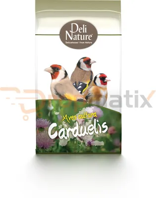 Image de Deli Nature Birdelicious Carduelis - Chardonneret - Nourriture pour oiseaux 4 x 2 kg