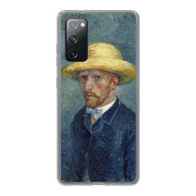Produktbild von MuchoWow® Handyhülle Schutzhülle Hülle für Samsung Galaxy S20 FE Selbstbildnis mit Hut - Vincent van Gogh Silikon Softcase Handy Hülle - Abdeckung