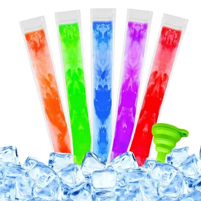 Eisformen 200 Stück, BPA-frei, mit Trichter, 30 x 21 x 2,3 cm