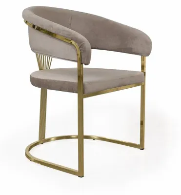 Produktbild von Komplette Esszimmerstühle Stühle Küchenstühle 6tlg Beige Luxus Gold