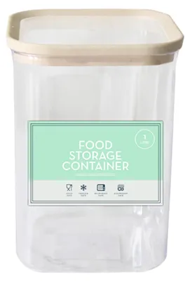 Aufbewahrungsbehälter 1000 ml, durchsichtig, stapelbar, mit Gummi-Deckel