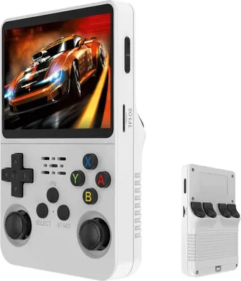Produktbild von Retro-Handheld-Videospielkonsole, Linux-System, 3,5-Zoll-IP-Bildschirm, tragbarer Taschenvideoplayer, 64 GB Spiele