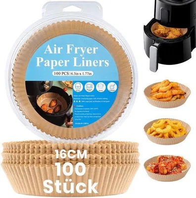 Produktbild von Runde Backpapier 16cm, 100 Stück, antihaft, wasserdicht, ölabweisend
