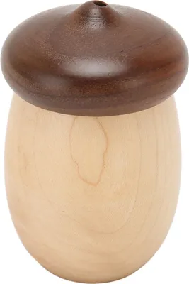 Obrázok produktu pre Kôstka na drevené špáradlá v tvare žalúda, výška 8 cm, zaoblená konštrukcia, ekologický držiak na drevené špáradlá do kancelárie alebo reštaurácie