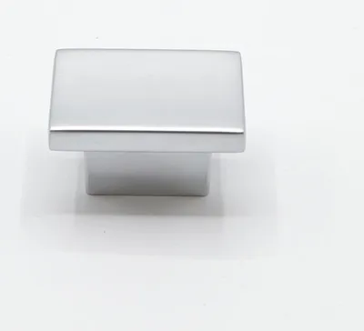 Immagine prodotto di Maniglia per mobile in zamak, 16x37 mm, finitura cromata opaca. Confezione da 11 pezzi