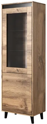 Produktbild von Vitrine NORDI wotan eiche / anthrazit