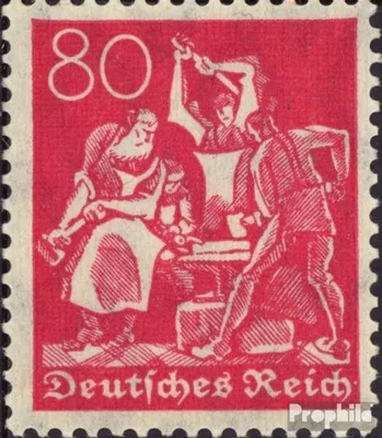 Produktbild von Briefmarken Deutsches Reich 1921 Mi 166 gestempelt Ziffernzeichnung
