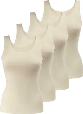 Produktbild von Yenita® Seamless Unterhemd - Top 4er Set Tank Top S haut