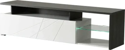 Immagine prodotto di porta tv anta decorata moderno minimal in legno di design moderno industrial cm 170 x 41,5 x 46,5 h