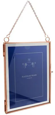 Zdjęcie produktu dla Henzo metalowa ramka vintage 2 zdjęcia 15x20 cm różowe złoto