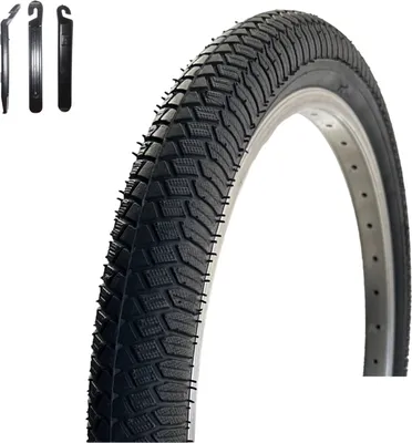 Zdjęcie produktu dla 1 x opona rowerowa VEE Rubber V186 20" czarna 50-406 (20 x 1,95) wraz z łyżką do opon