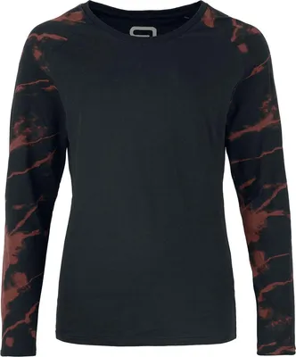 Produktbild von RED by EMP Damen schwarz/rotes Langarmshirt mit Raglanärmeln L