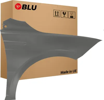 Image de BLU Aile Compatible avec VW Volkswagen Polo AW VI 6 LA7N Droite Silber KalksteinGrau | 2017- | Avant | Peint| Prêt à Monter | Acier
