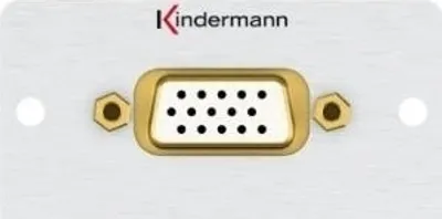 Produktbild von Kindermann 7444000701 VGA Aluminium Steckdose (7444-701)