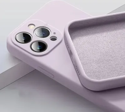 Close-up view of a phone case, showing the interior and the camera cut-out area.