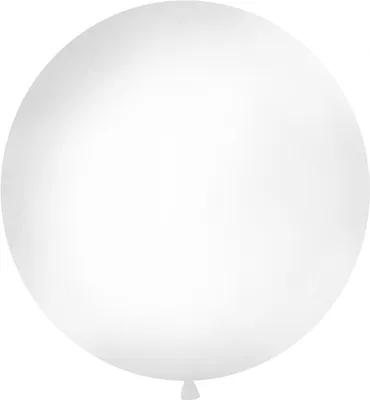 Immagine prodotto di Pallone gigante rotondo bianco | circa 1 m