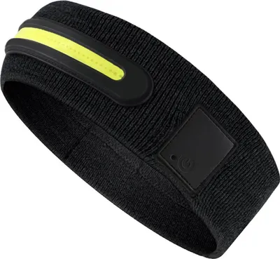 Produktbild von Atmungsaktives LED-Stirnband mit 3 Beleuchtungsmodi, geeignet für Outdoor-Abenteuer und Nachtläufe, schweißableitend und schnelltrocknend.