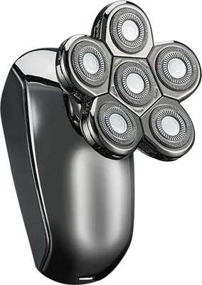 Obrázek produktu pro Multifunkční elektrický holicí strojek, 6D nezávislé břity, zastřihovač vlasů, LCD displej, holicí sada, nabíjení USB, vodotěsný, stříbrný