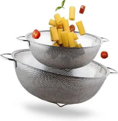 Image de Passoire à fondue en acier inoxydable – ustensile de cuisine
