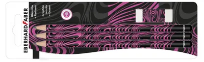 Produktbild von EBERHARD FABER Bleistift-Set NEON HB neonpink 4-teilig