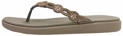 Produktbild von Skechers Meditation Luxe Zehensteg Grau in Gr. 38