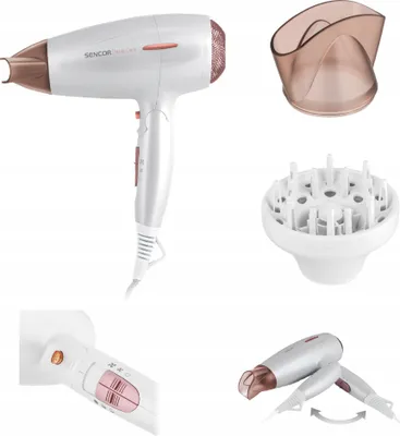 Obrázek produktu pro Sencor SHD 7200GD Fén na vlasy Ionizace 2000W CoolShot skládací